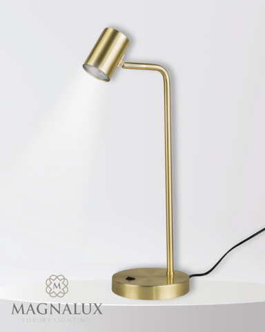 Laura Ashley Knipton Table Lamp Blue Ceramic and Antique Brass With Shade