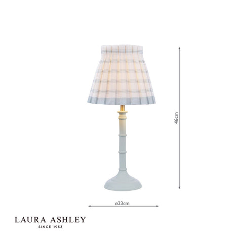 Laura Ashley Farnworth Table Lamp Matt Green With Shade