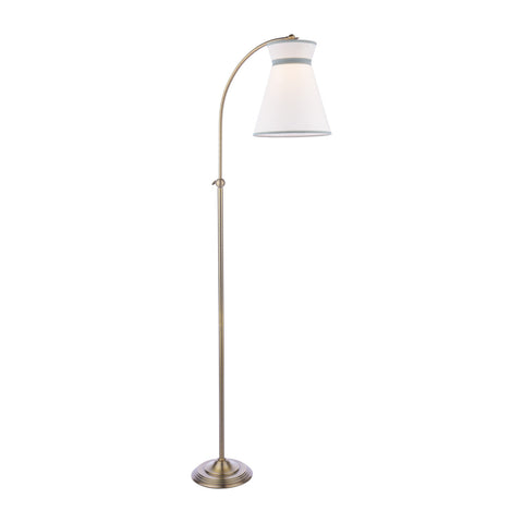 Laura Ashley Dearham Floor Lamp Antique Brass With Shade