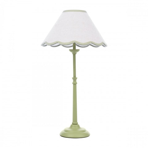 Laura Ashley Cordwell Table Lamp Matt Green With Shade