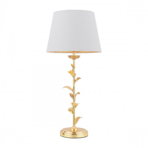 Laura Ashley Halton Wall Light Distressed Gold Leaf With Shade