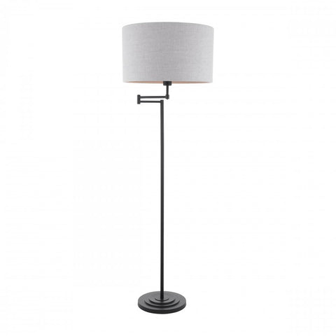 Laura Ashley Marlowe Floor Lamp Matt Black With Shade