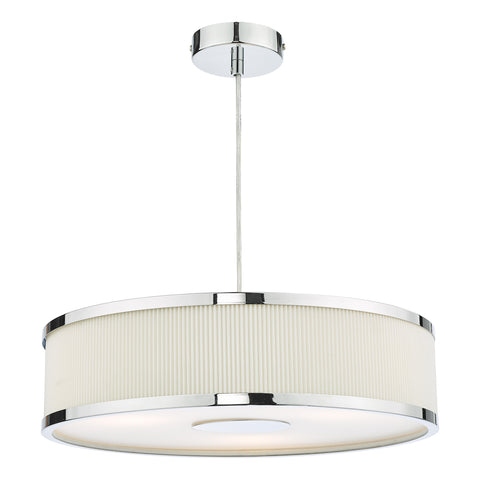 Alvaro 3 Light Single Pendant - Polished Chrome