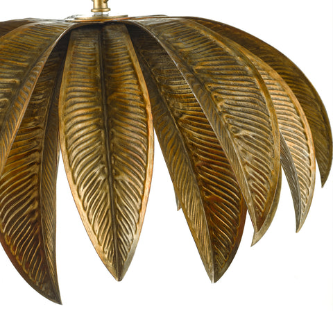 Cara 1 Light Pendant - Antique Gold