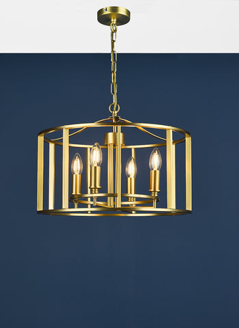 Myka 6 Light Pendant - Brushed Bronze
