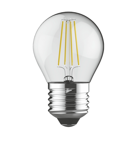 Pack of 4 Golf Ball Bulbs 4 Watt LED E27 Warm White