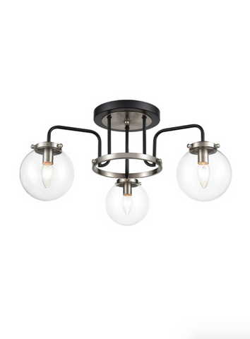 Lithos 3lt Semi Flush Ceiling Light