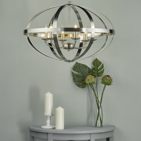 Symbol 6lt Pendant - Satin Chrome