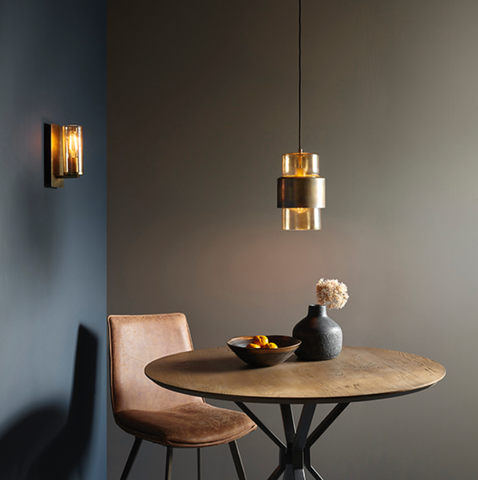 Luster Wall Light - Antique Brass