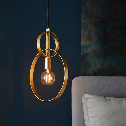 Astrid 1lt Pendant - Gold Leaf
