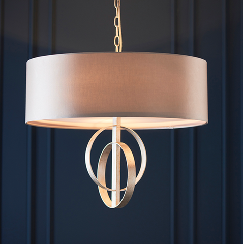 Astrid 3lt Pendant - Silver Leaf
