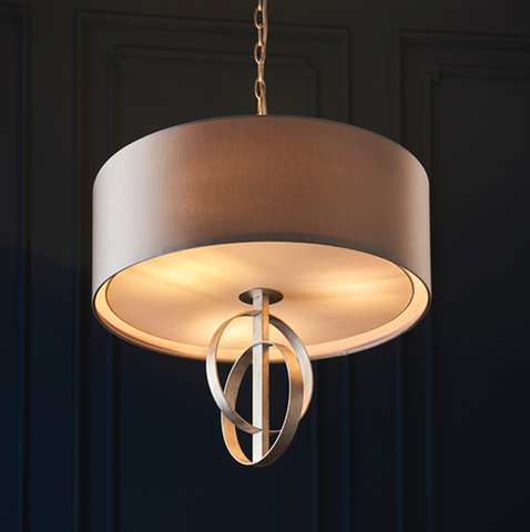 Astrid 3lt Pendant - Silver Leaf