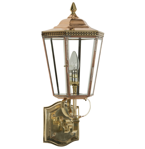 Brass outdoor wall light 